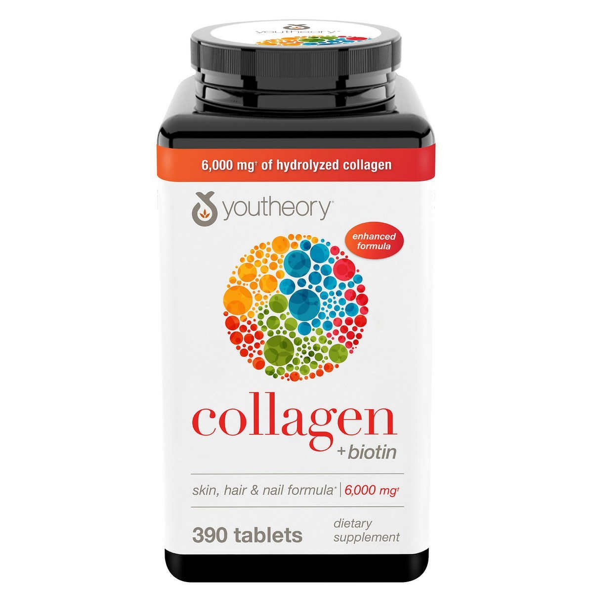 Viên uống Collagen Youtheory 390 viên Type 1, 2 & 3 +Biotin của Mỹ