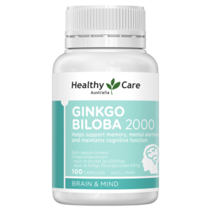 Bổ Não Úc Healthy Care Ginkgo Biloba 2000mg 100 Viên Chính Hãng